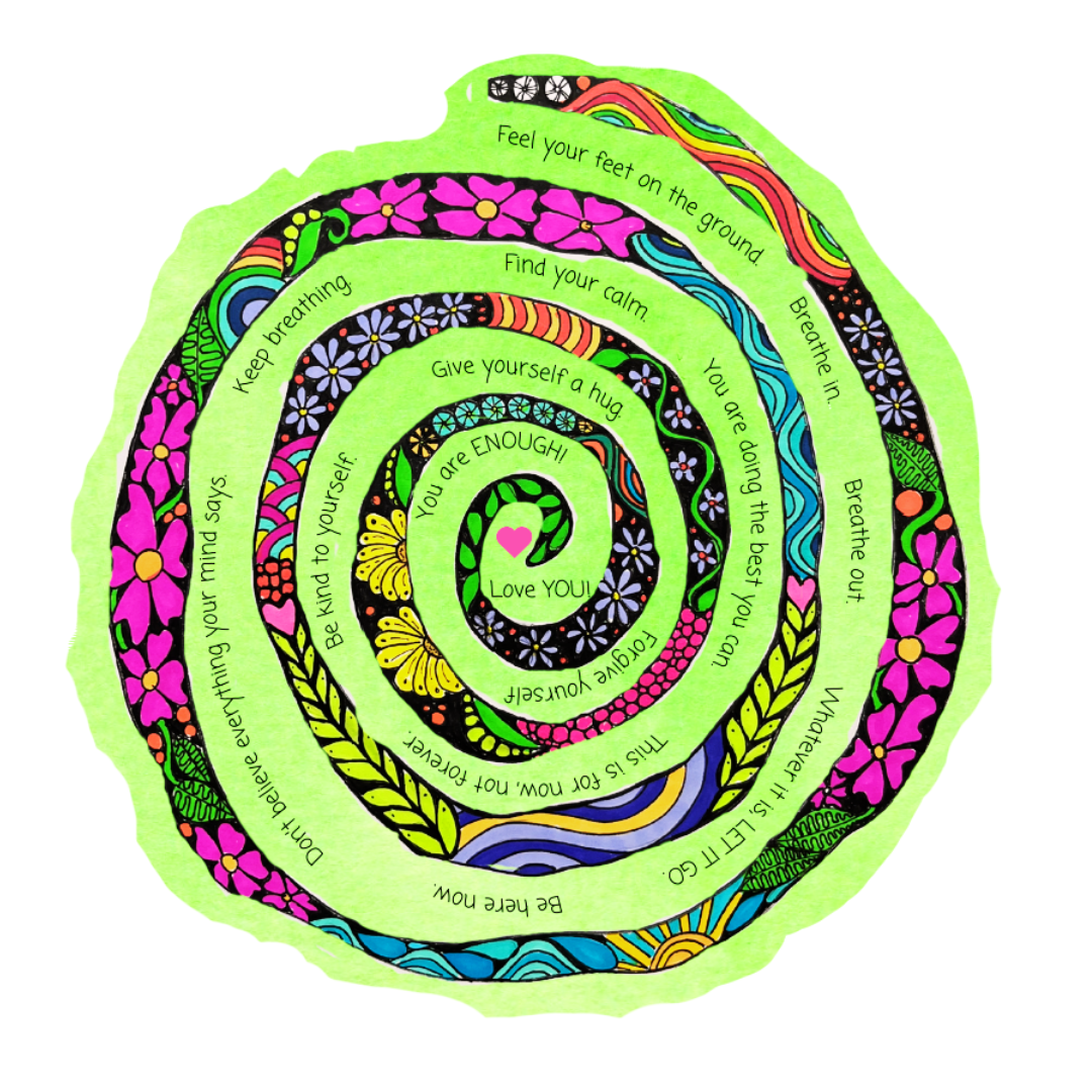 Spiral Textured Sticker