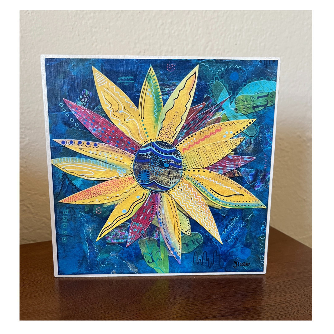 Sunflower Waves  Cradle Board