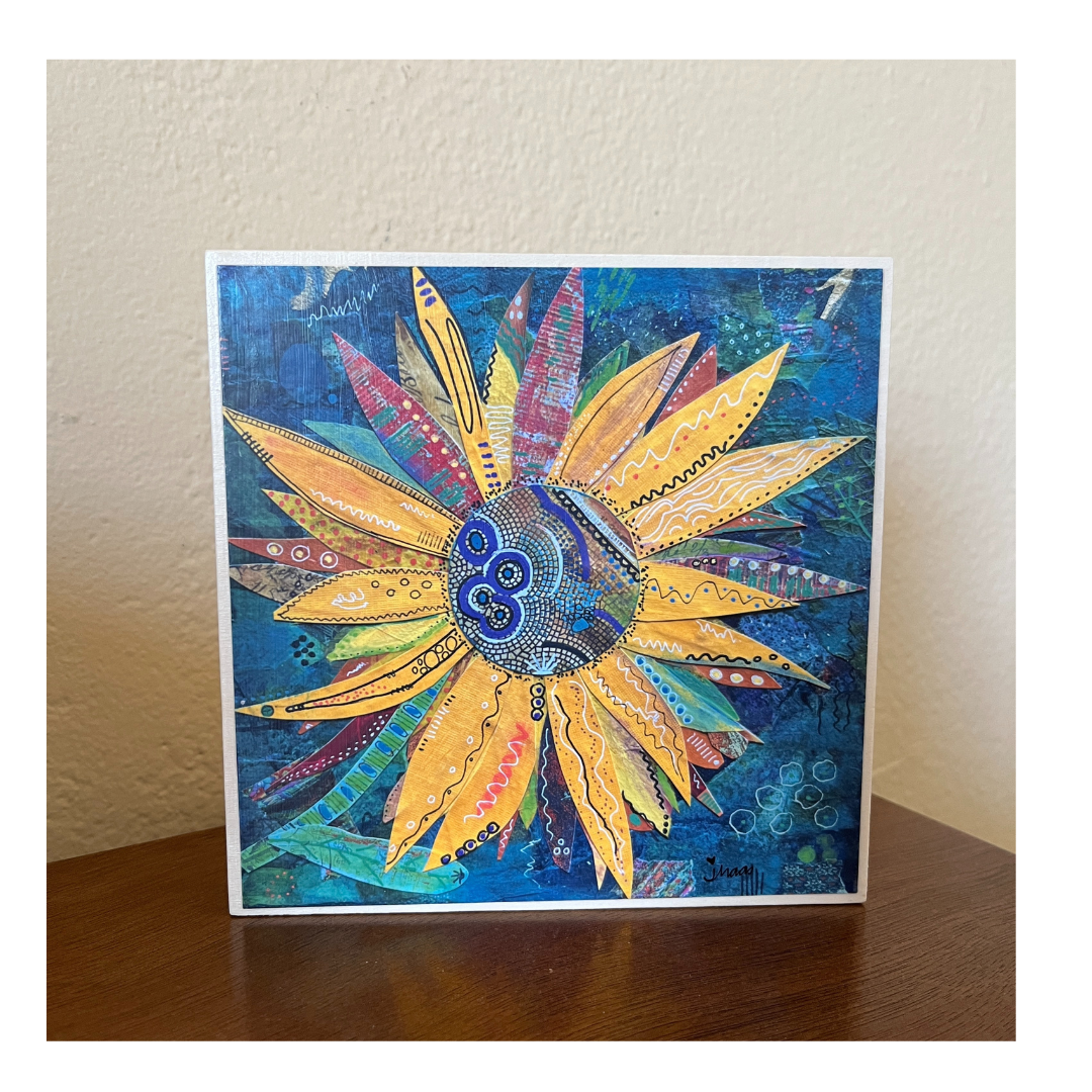 Sunflower Circles  Cradle Board